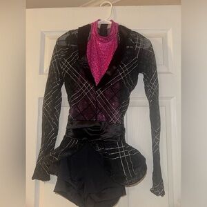Weissman pink and black dance costumes